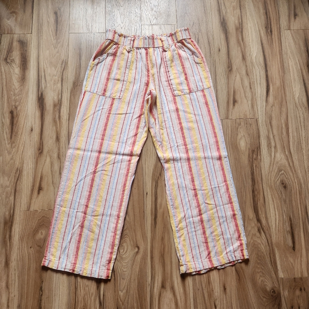 SO Linen Wide Leg Pants